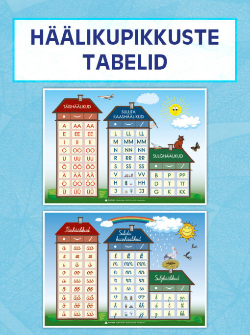 Häälikupikkuste tabelid