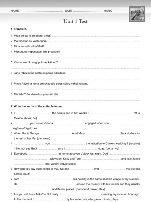 I Love English 6 Tests – Vanem variant