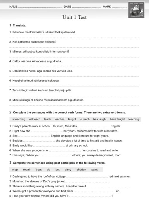 I Love English 7 Tests – Vanem variant
