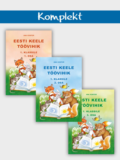 Eesti keele töövihikud 1 klassile. 1.-3. osa